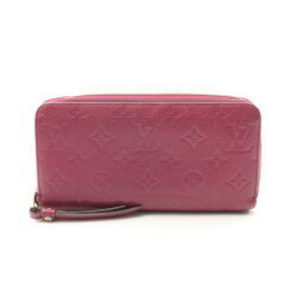 Louis Vuitton Zippy Wallet Long Leather Empreinte Pink - Picture 1 of 8
